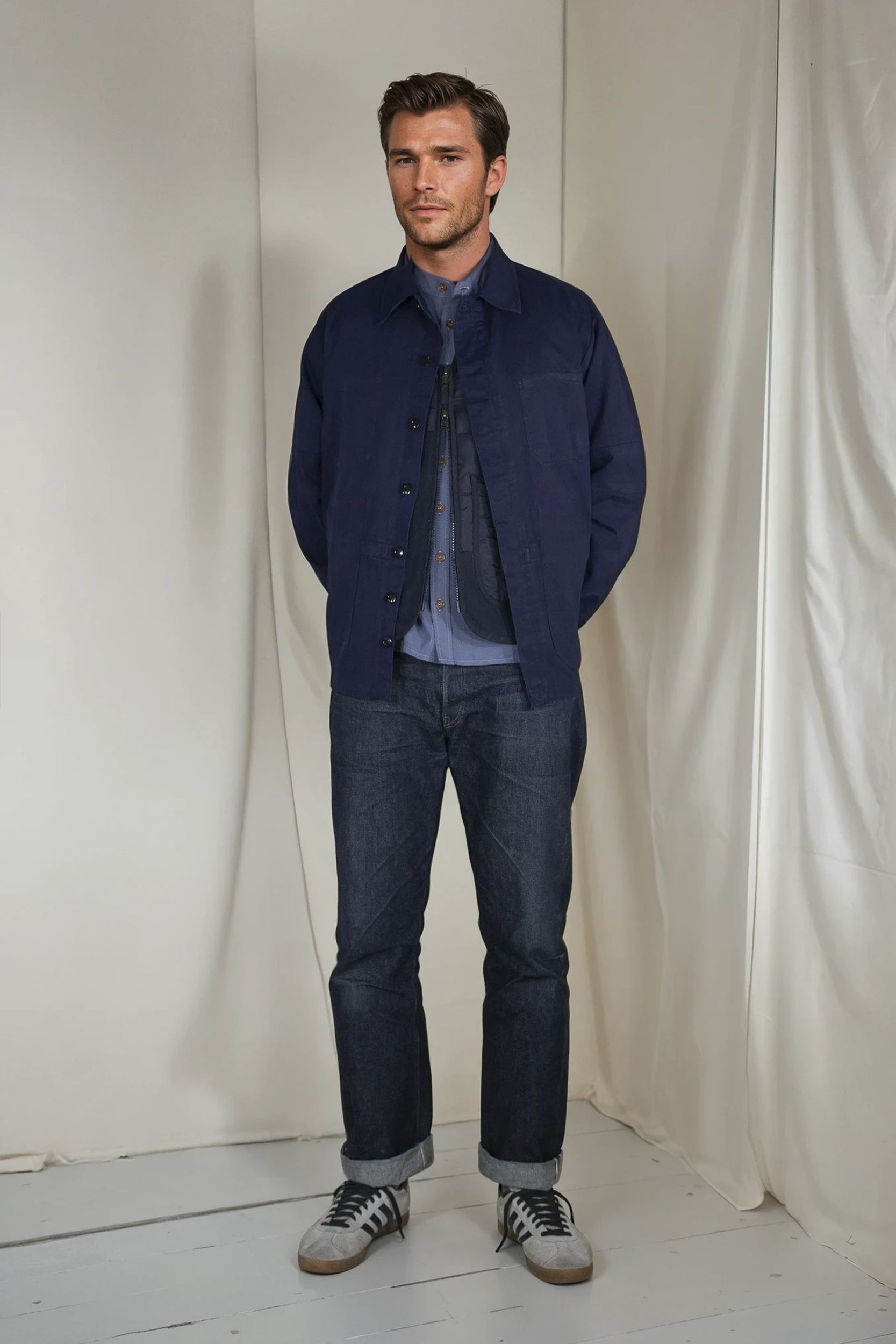 Herringbone Worker Jacket MK2 Works Blue