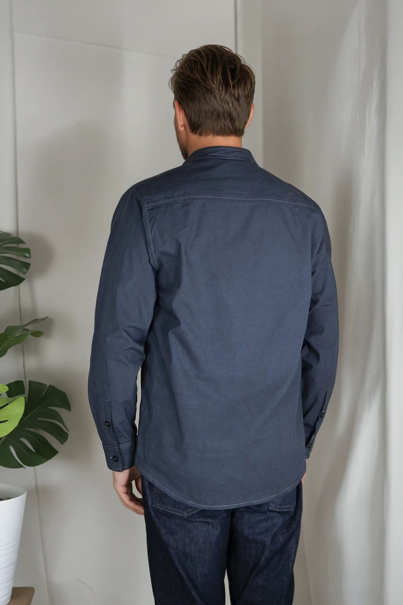 Poplin Nonno Shirt Slate Grey