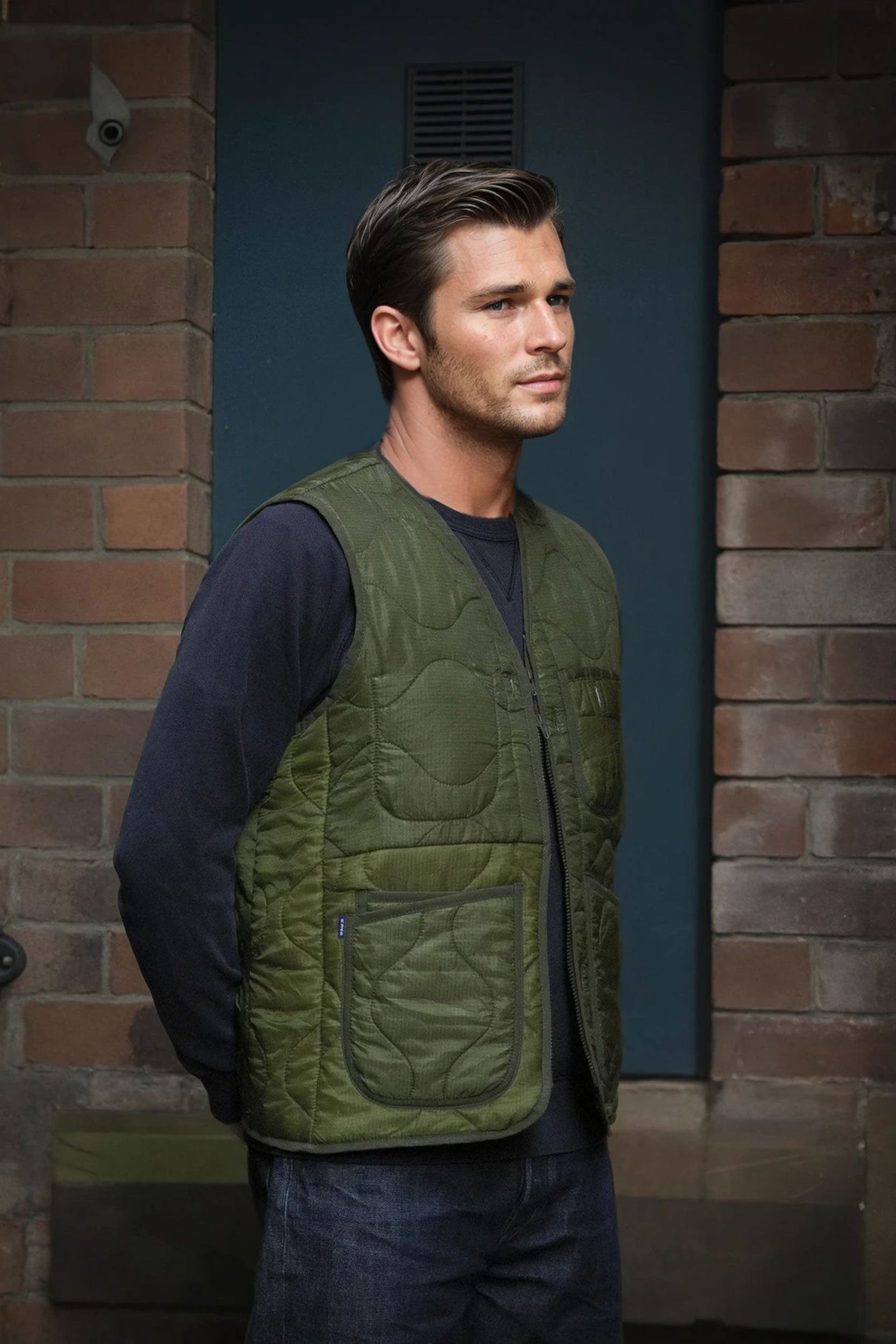 US M65 Liner Panel V Vest MK2 Green