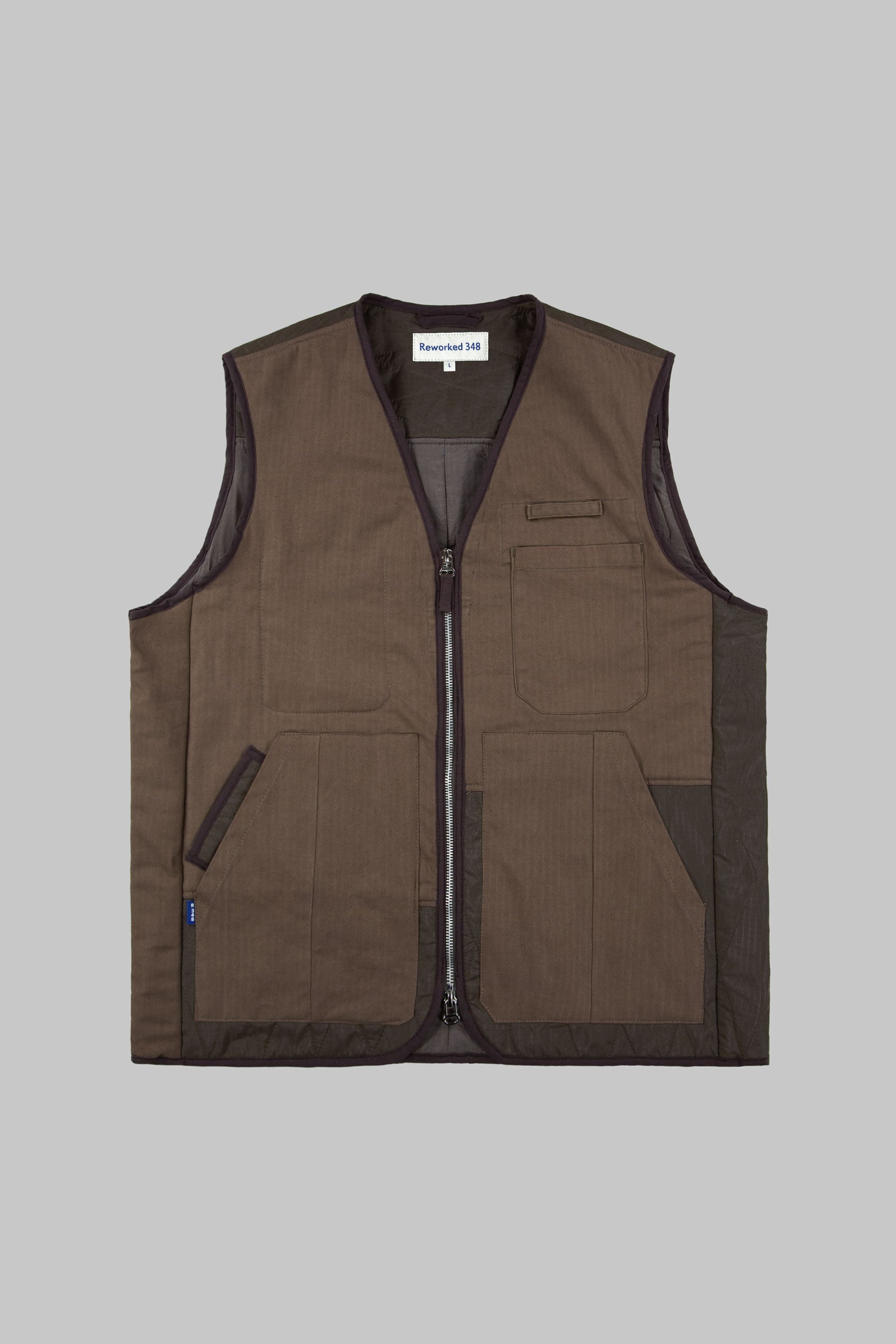 Herringbone Tank Panel V Vest Tobacco