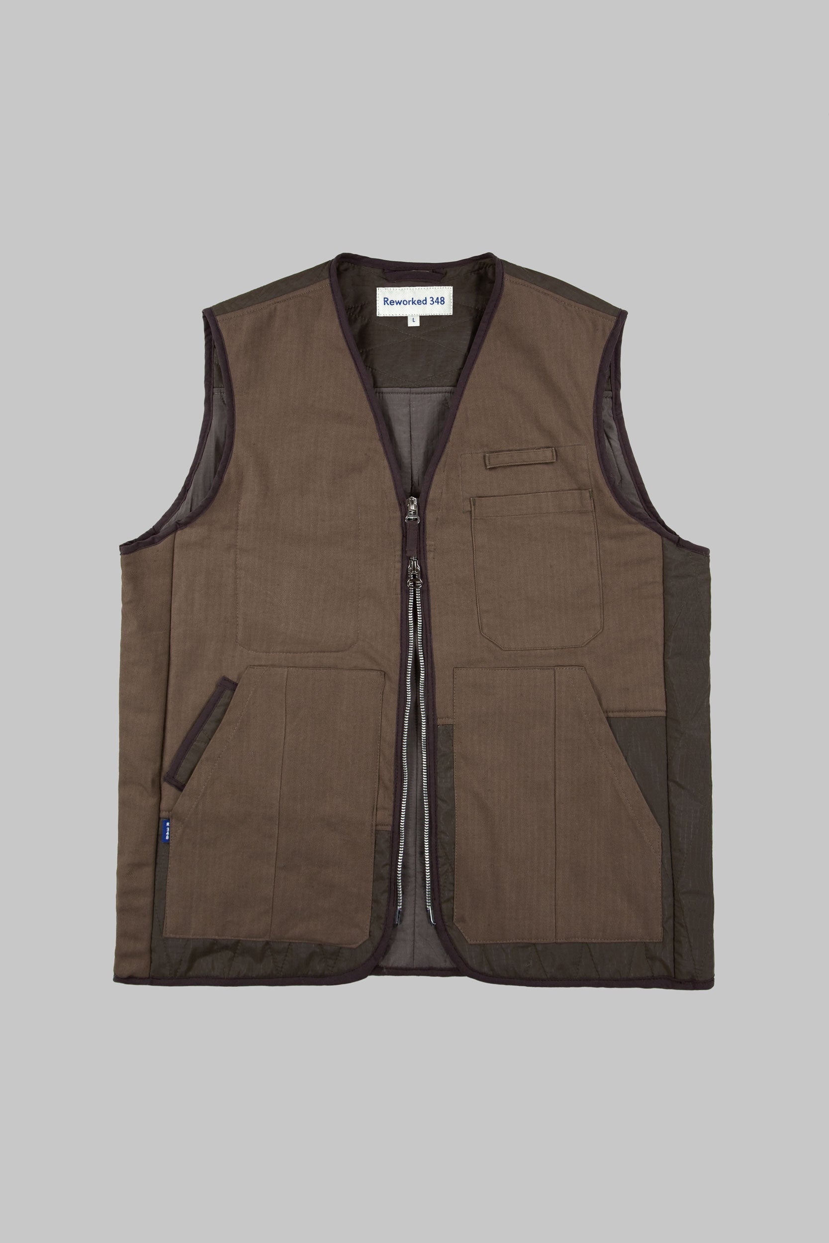 Herringbone Tank Panel V Vest Tobacco