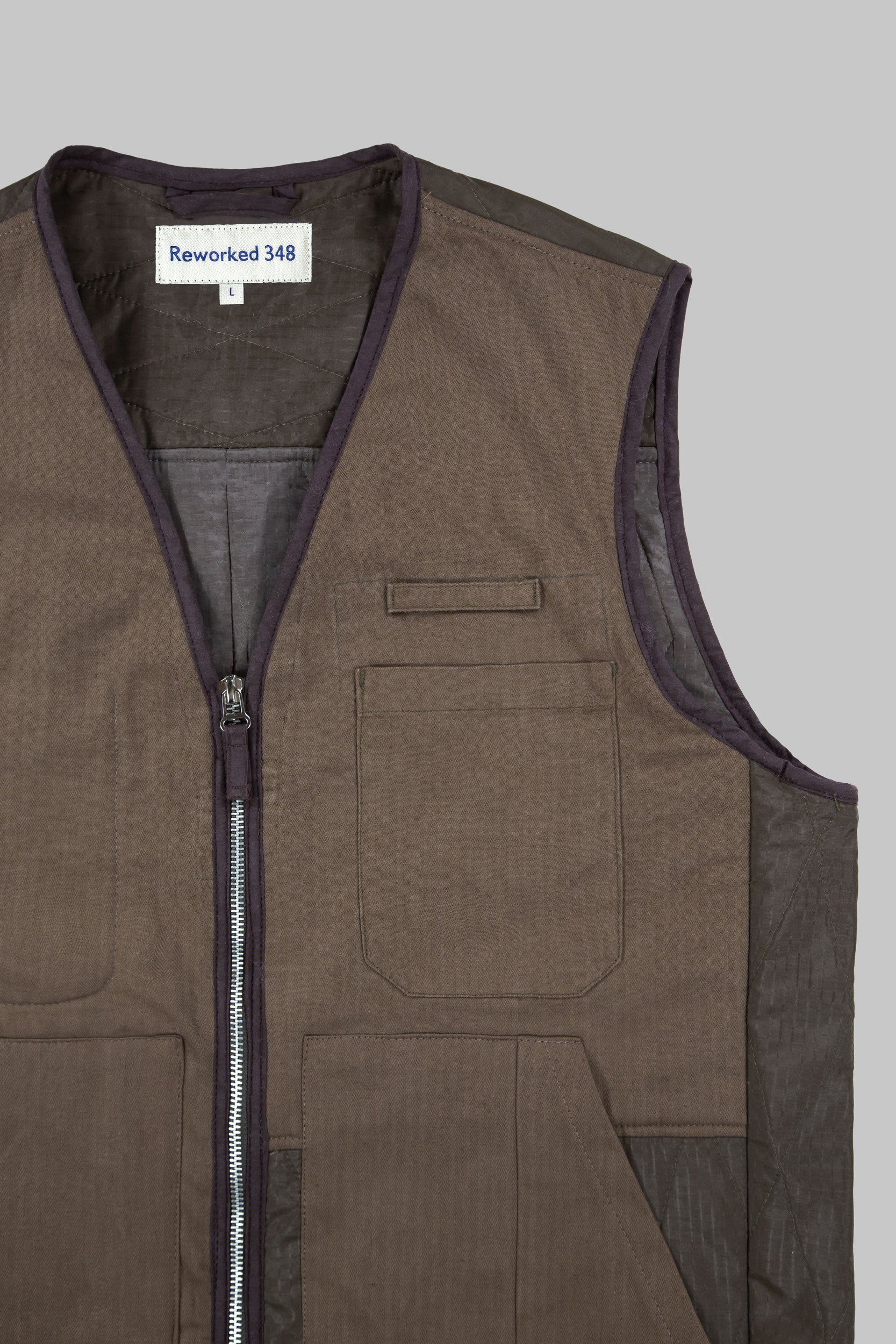 Herringbone Tank Panel V Vest Tobacco