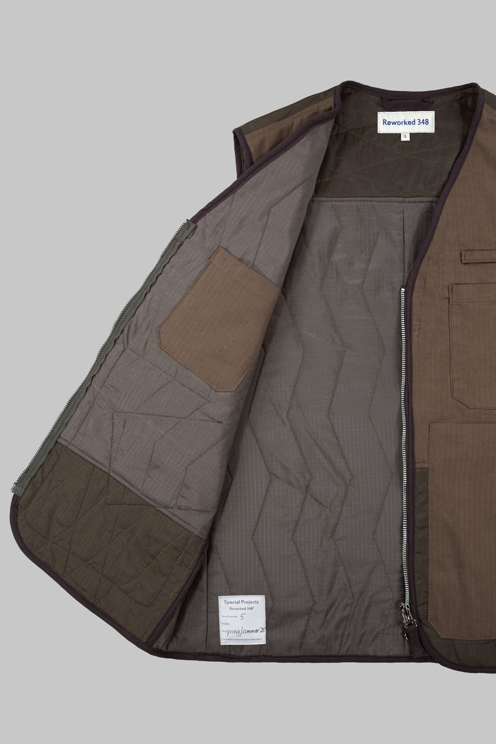 Herringbone Tank Panel V Vest Tobacco