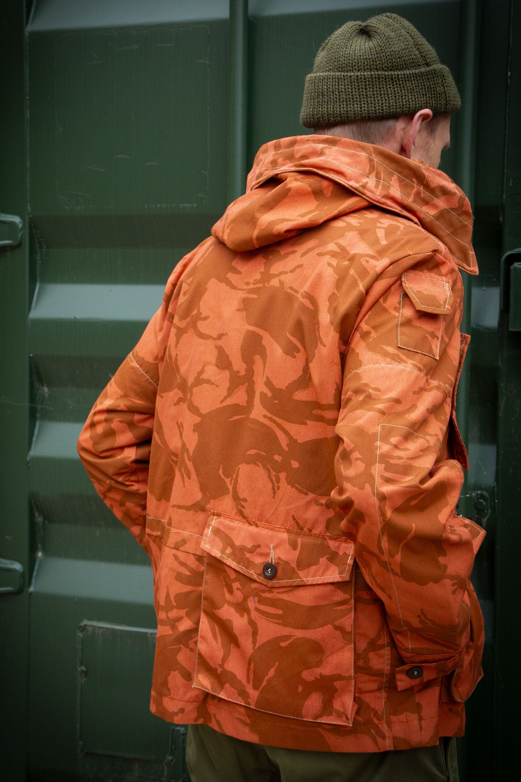 SP Hooded Camo Jacket Mute Orange