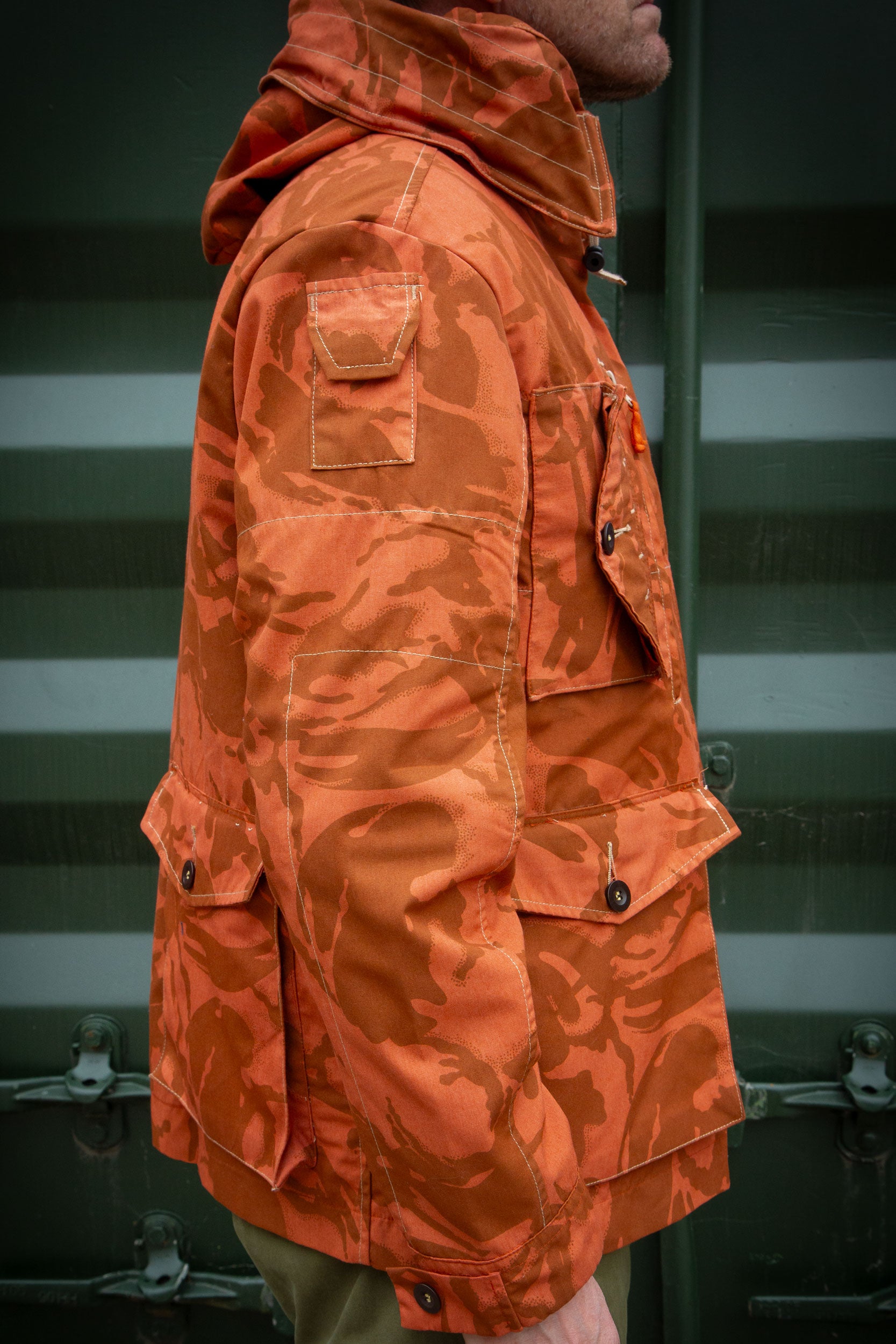 SP Hooded Camo Jacket Mute Orange