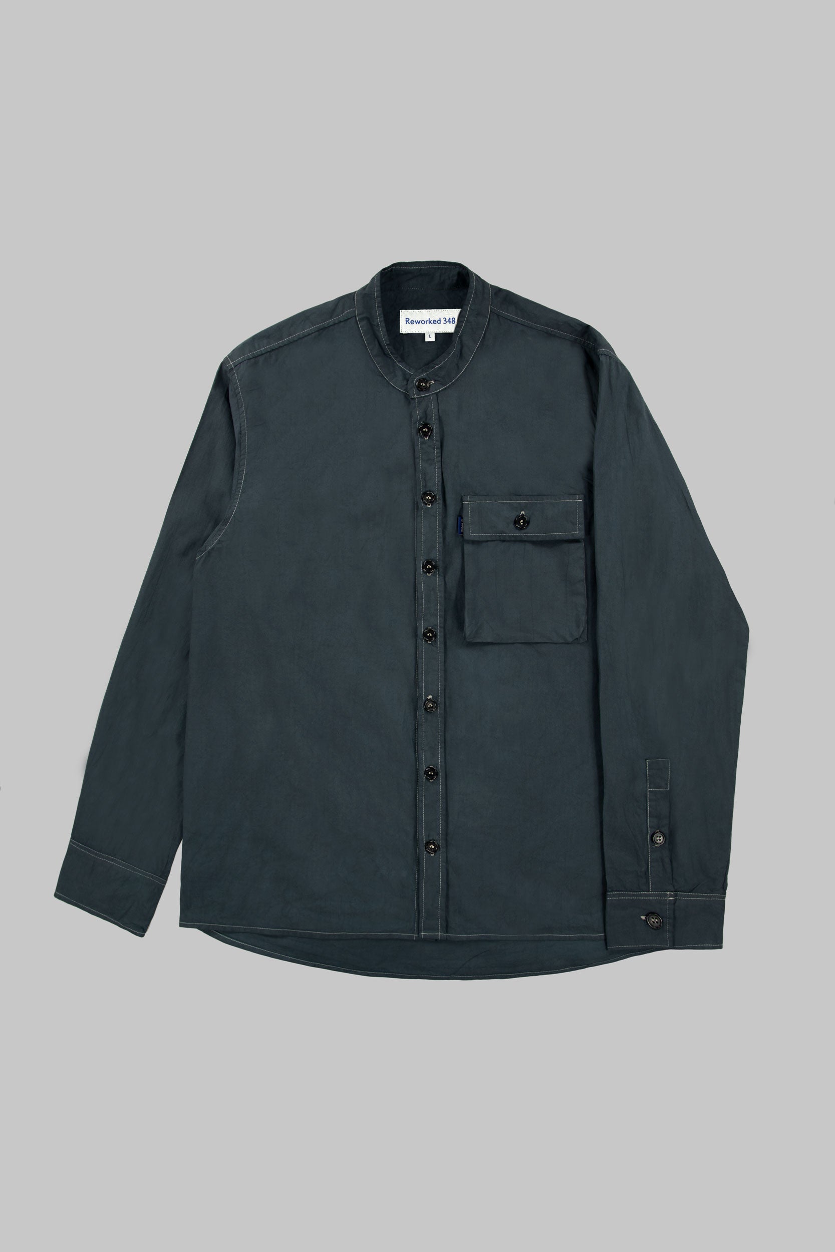 Poplin Nonno Shirt Slate Grey