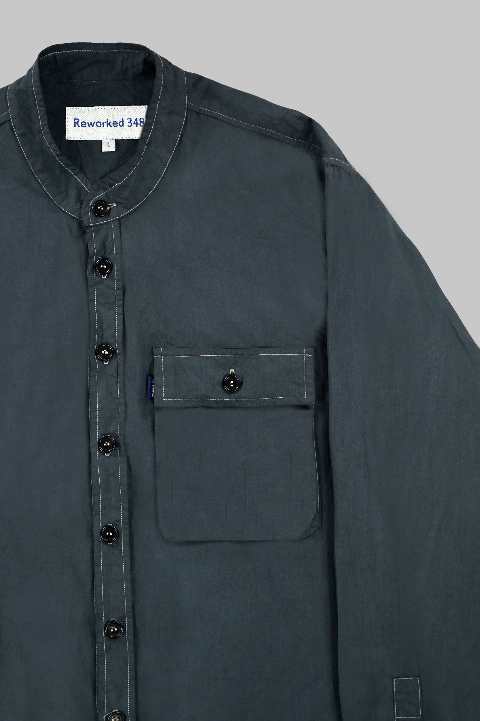 Poplin Nonno Shirt Slate Grey