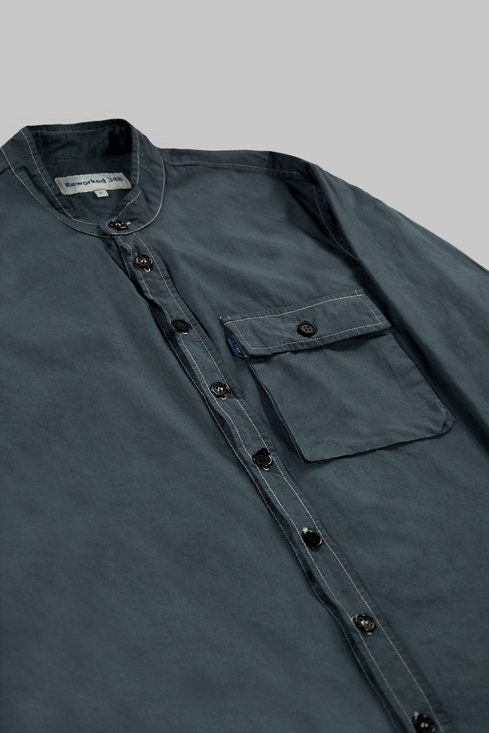 Poplin Nonno Shirt Slate Grey