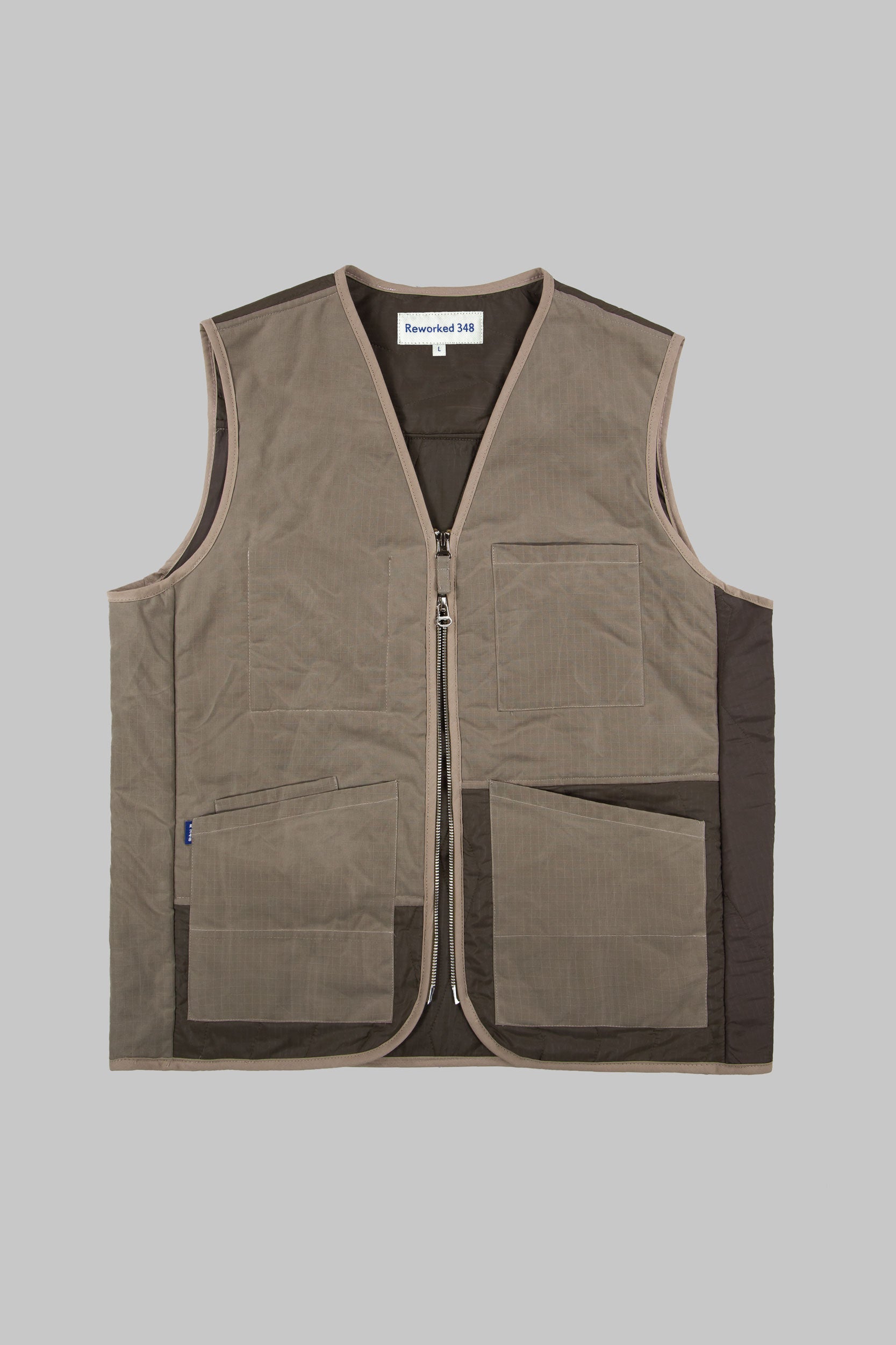 Rip-Stop Tank Panel V Vest Stone