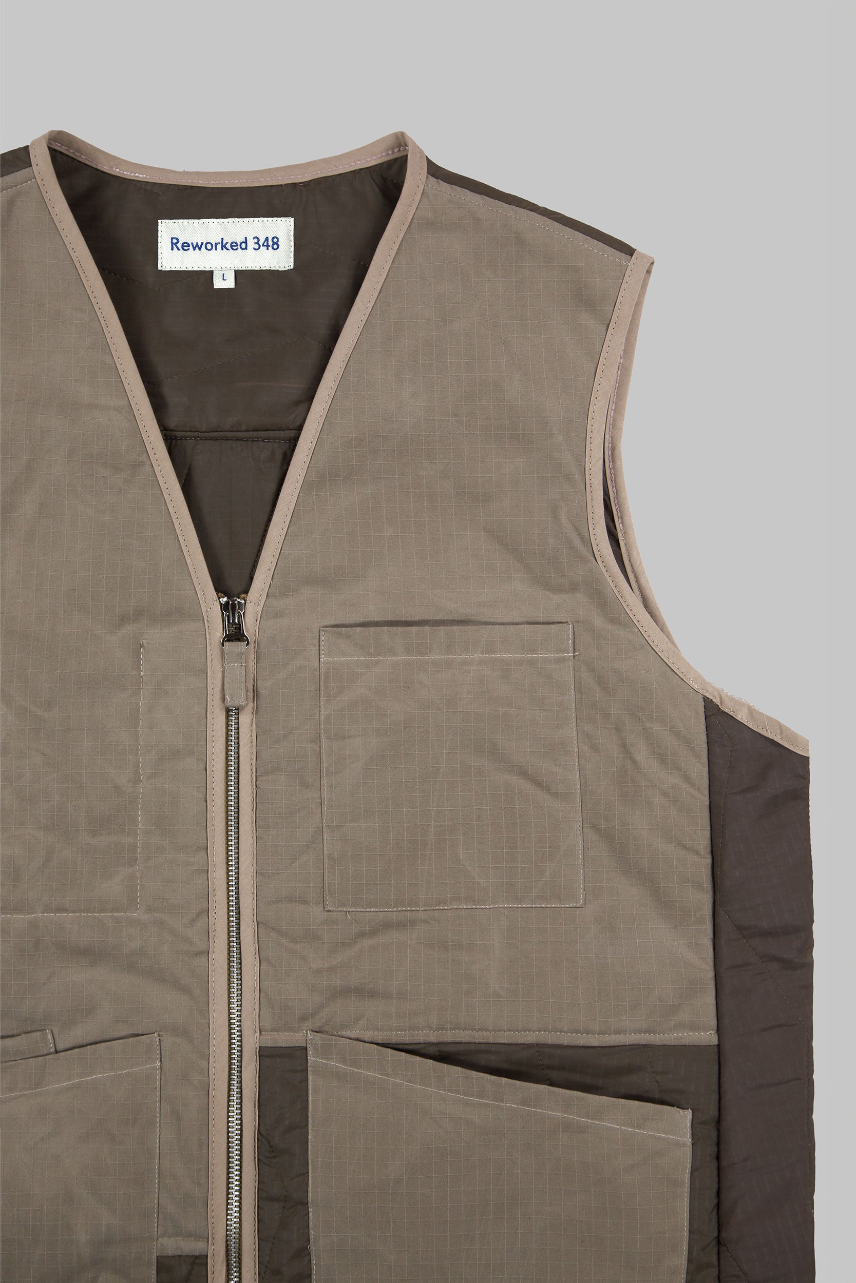 Rip-Stop Tank Panel V Vest Stone