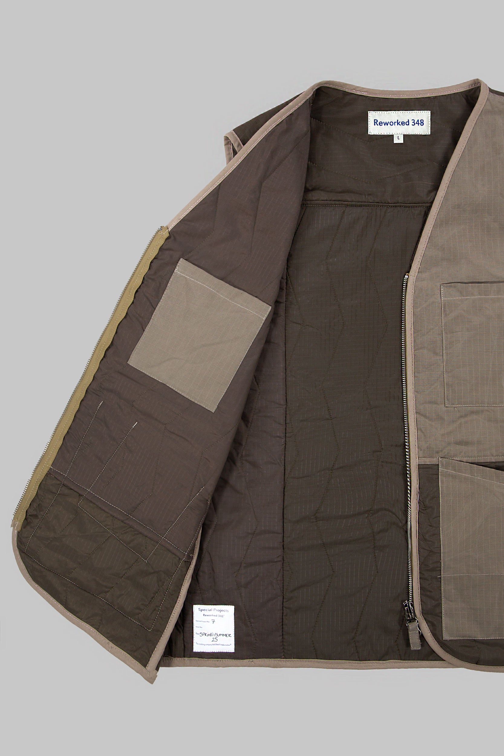 Rip-Stop Tank Panel V Vest Stone