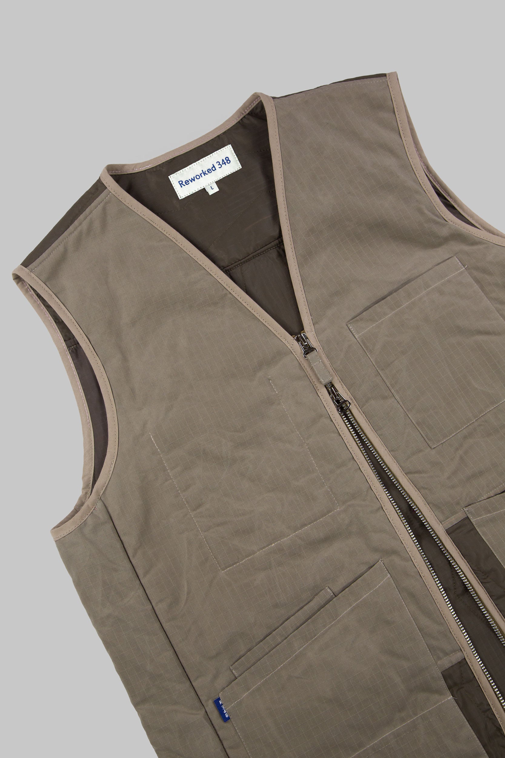 Rip-Stop Tank Panel V Vest Stone