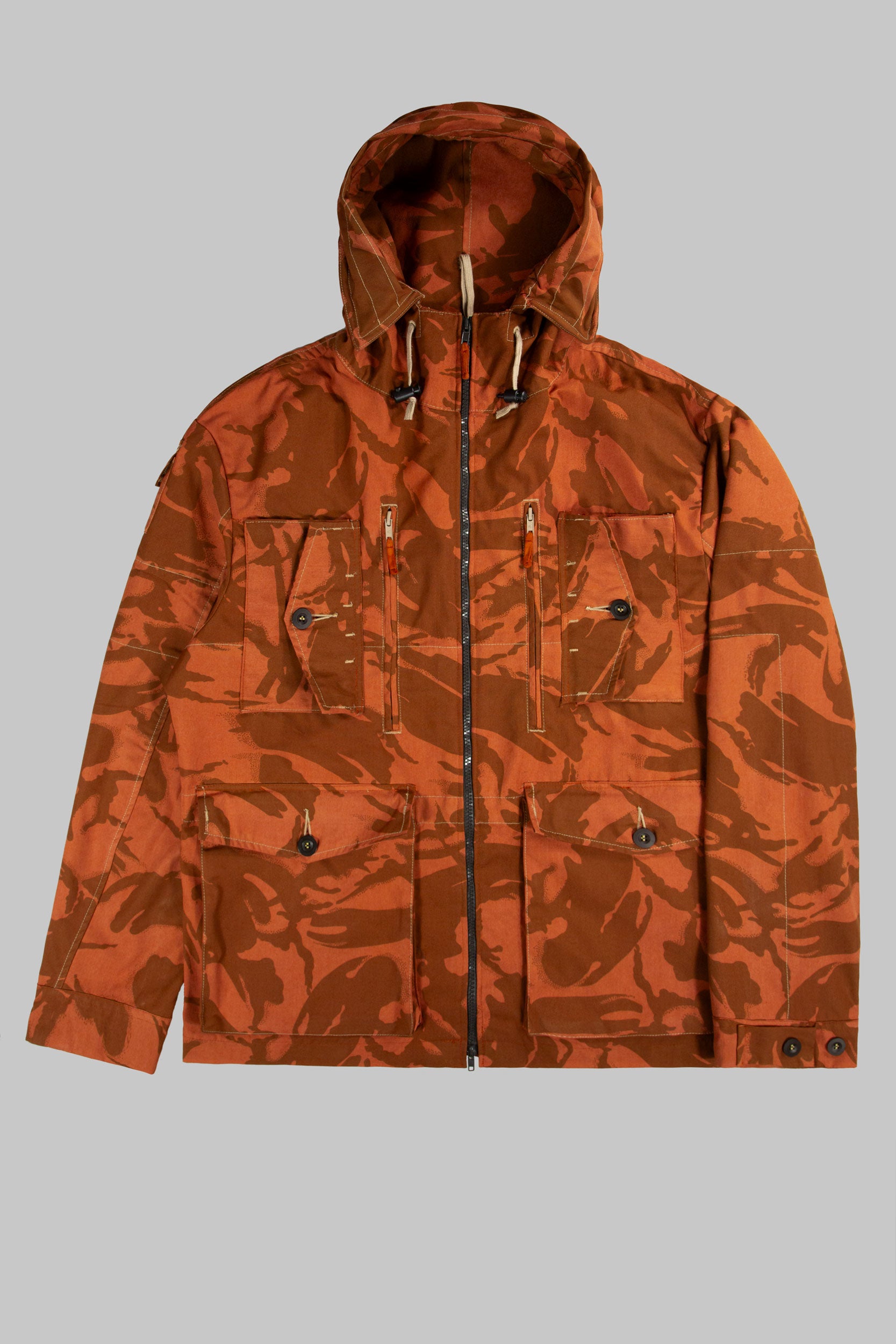 SP Hooded Camo Jacket Mute Orange