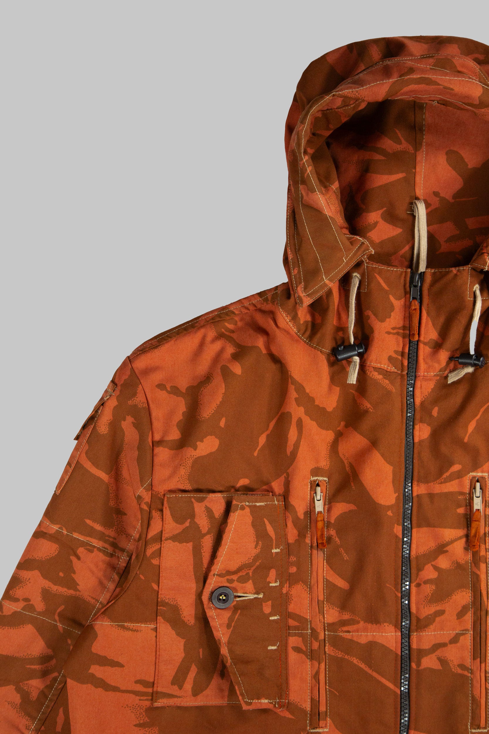 SP Hooded Camo Jacket Mute Orange