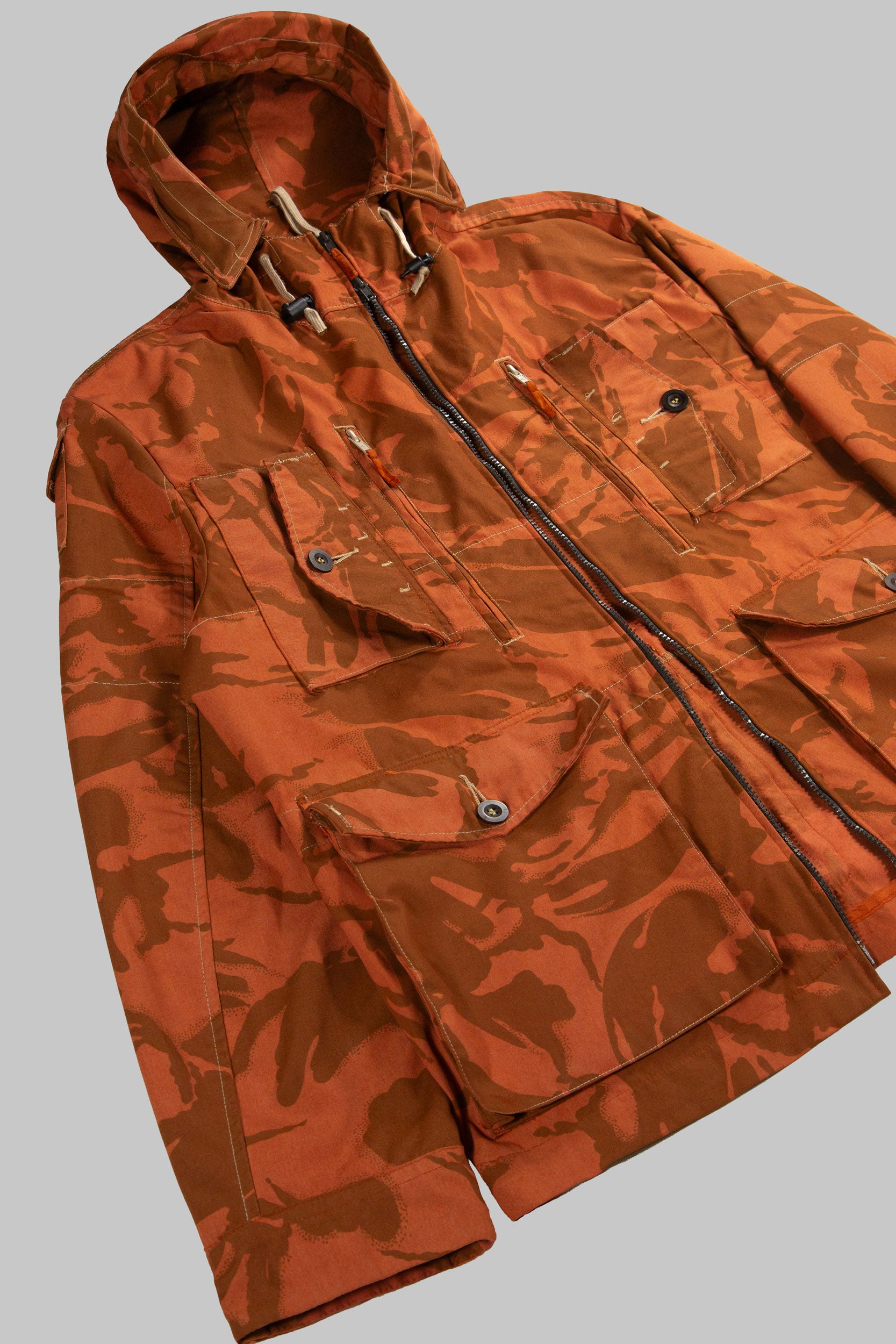 SP Hooded Camo Jacket Mute Orange