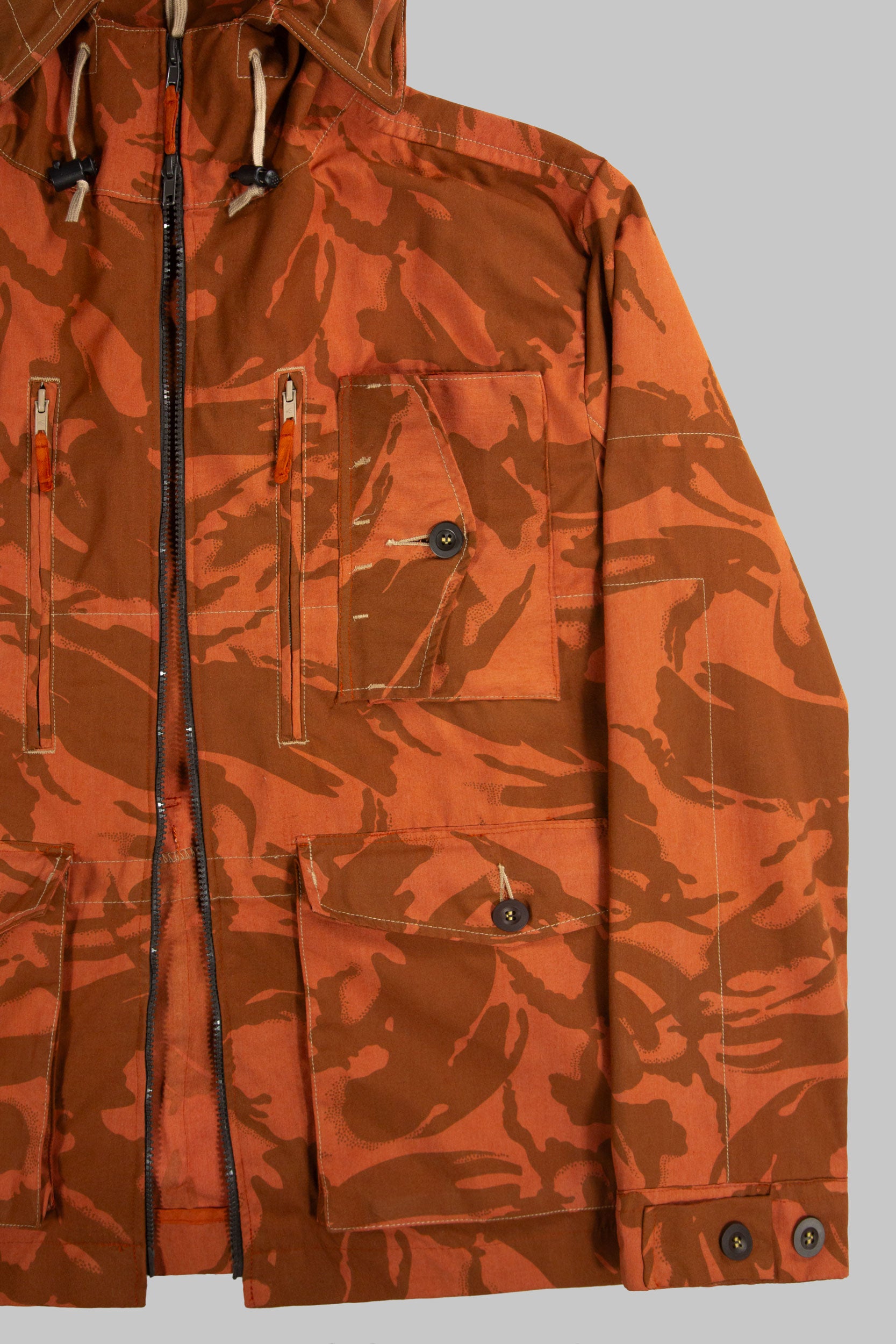 SP Hooded Camo Jacket Mute Orange