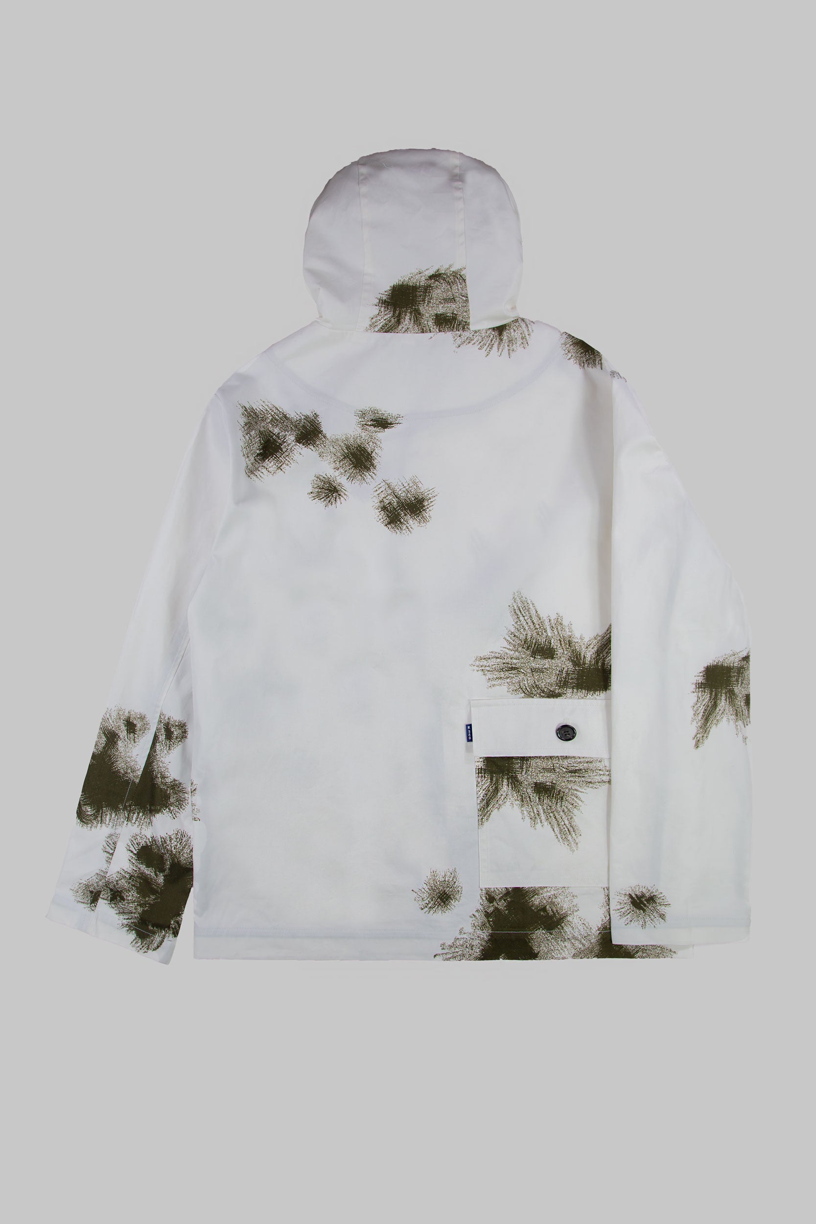 SP Hooded Snow Camo Tech Jacket White