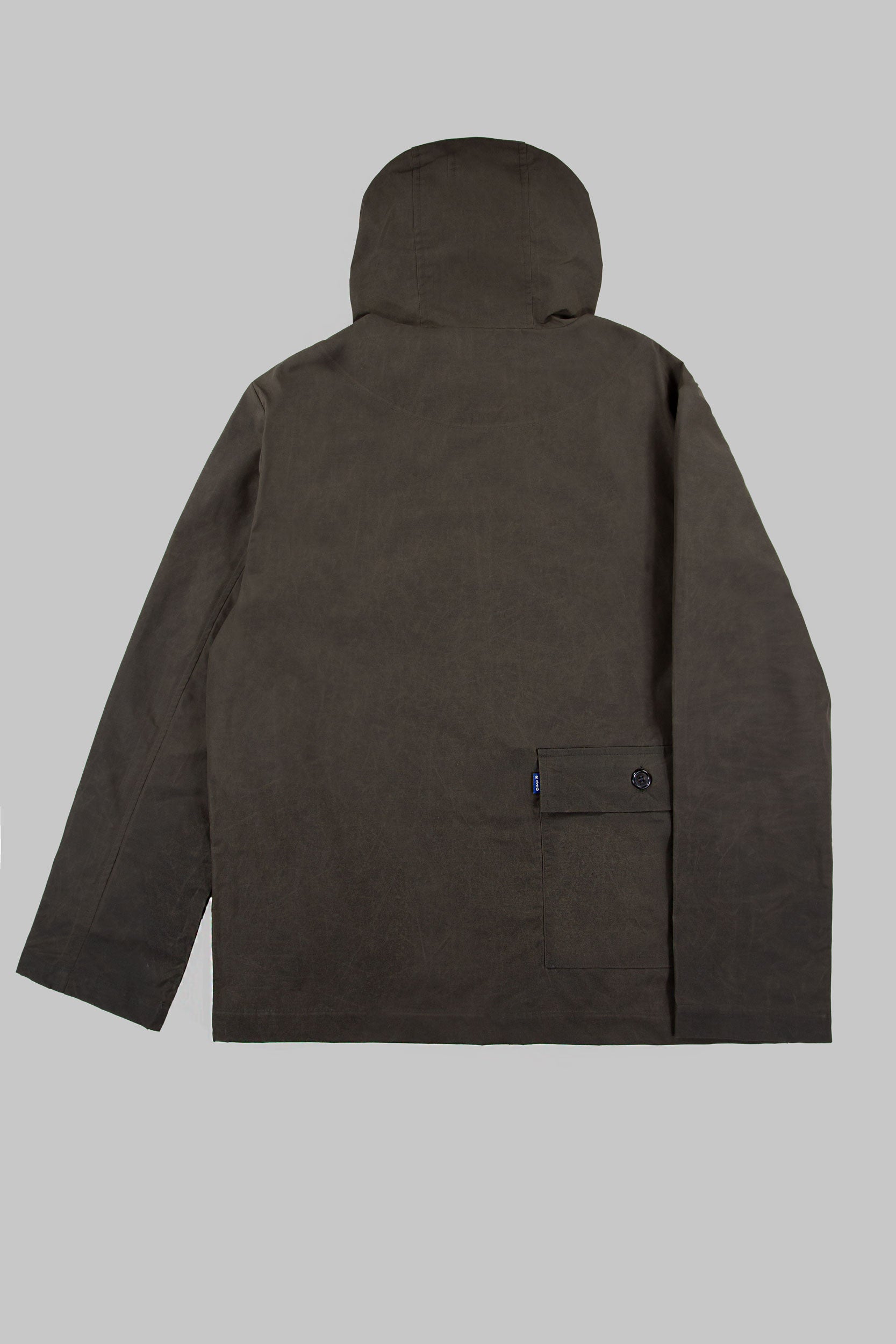 SP Hooded Wax Tech Jacket Khaki